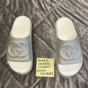 Gucci platform slides